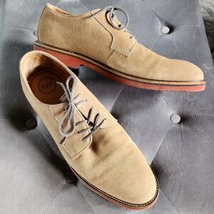 Tan Suede leather Oxford shoes